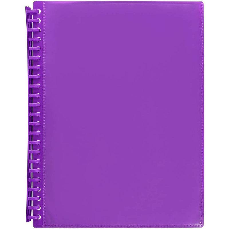 Marbig Refillable Display Book With Insert Cover A4 Purple 2008519 - SuperOffice