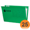 Marbig Reinforced Suspension Files Complete Foolscap Box 25 Green 8100254 (Box 25) - SuperOffice