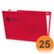 Marbig Reinforced Suspension Files Complete Foolscap Box 25 Red 8100253 (Box 25) - SuperOffice