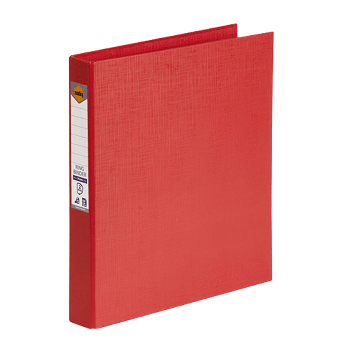 Marbig Ring Binder File Folder PE 25mm 2D A4 Red Box 6 5022103 (Box 6) - SuperOffice