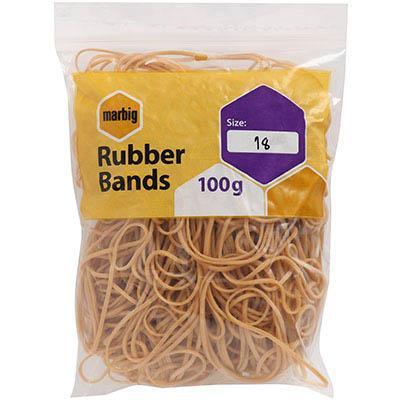 Marbig Rubber Bands Size No.18 100G 94518100B - SuperOffice