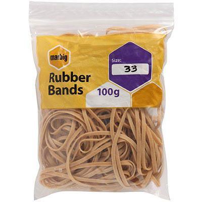 Marbig Rubber Bands Size No.33 100G 94533100B - SuperOffice