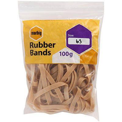Marbig Rubber Bands Size No.63 100G 94563100B - SuperOffice