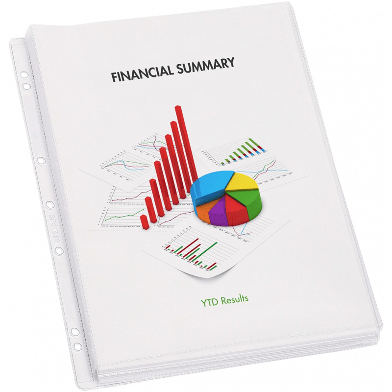 Marbig Sheet Protectors Double Capacity Gusset A4 Clear Storage Pack 10 SP6138G - SuperOffice
