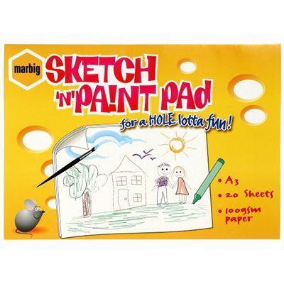 Marbig Sketch N Paint Pad 20 Sheet A3 18602 - SuperOffice