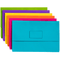 Marbig Slimpick Document Wallet Foolscap Assorted Colours Brights Pack 10 4004399 - SuperOffice