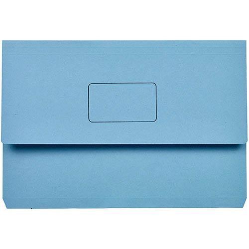 Marbig Slimpick Document Wallet Foolscap Blue 4004001 - SuperOffice