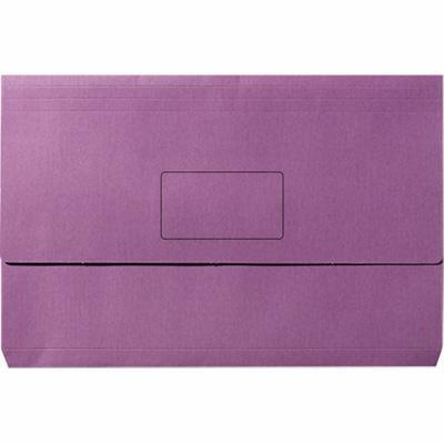 Marbig Slimpick Document Wallet Foolscap Purple Pack 10 4004319 - SuperOffice