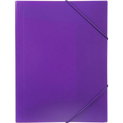 Marbig Soft Touch Document Wallet A4 Purple 2095119 - SuperOffice
