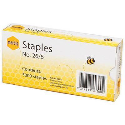 Marbig Staples 26/6 Box 5000 90300 - SuperOffice