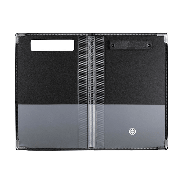 Marbig Supertuff Clipboard Double Reinforced Edges Foolscap Black Pack 12 57709BLK (12 Pack) - SuperOffice