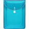 Marbig Top Load File Folder With Elastic Closure PP A4 Aqua Blue Pack 10 9007104 (Pack 10) - SuperOffice