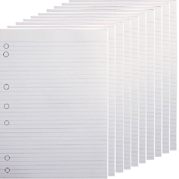 Marbig Writing Pads Ruled Lines 50 Sheet A4 White 7 Holes Punched 10 Pack 18705 - SuperOffice