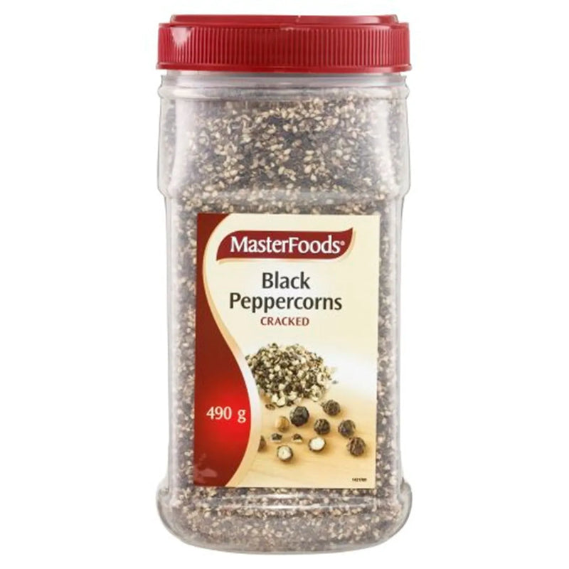 Masterfoods Black Peppercorn Cracked Seasoning 490g Bulk Size 421921 - SuperOffice