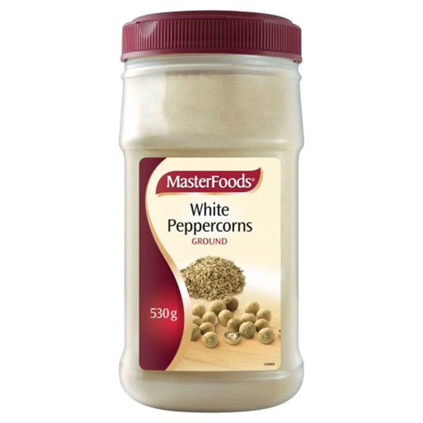 Masterfoods Ground White Pepper Seasoning 530g Bottle Bulk Size 369721 - SuperOffice
