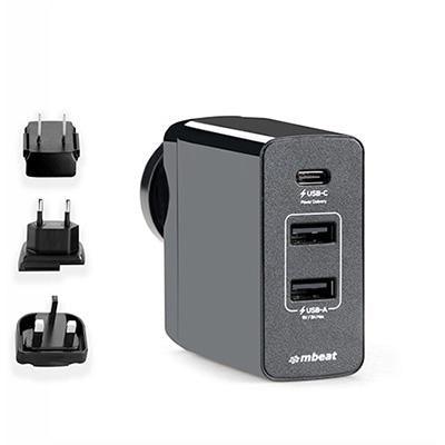 Mbeat Gorilla Power Usb-C And Usb-A World Travel Charger MB-CHGR-PD45 - SuperOffice