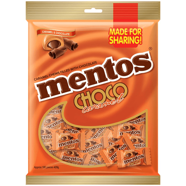 Mentos Choco Chocolate Caramel Mint Pack 100 420g 34358 - SuperOffice