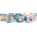 Metallic Dice Games Unicorn Resin Polyhedral Dice 7 Set Fancy Fae 680599384158 - SuperOffice
