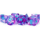 Metallic Dice Games Unicorn Resin Polyhedral Dice 7 Set Violet Infusion Purple 680599383359 - SuperOffice