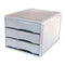 Metro Desktop Filing 3 Drawers B4 Light Grey 234387 - SuperOffice