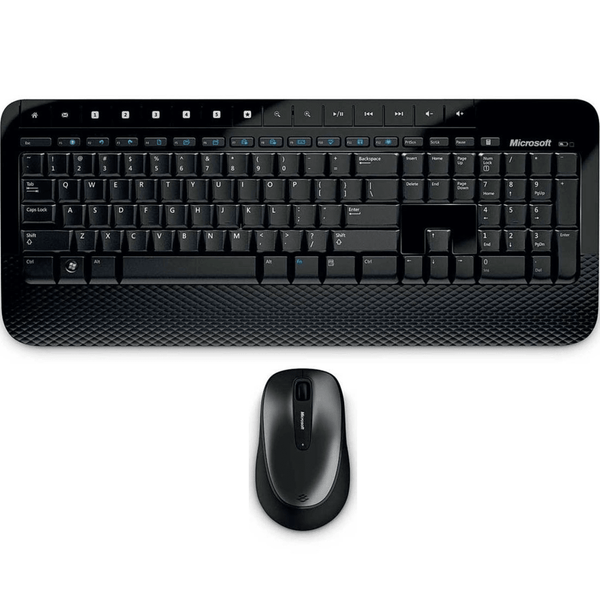 Microsoft 2000 Keyboard Mouse Bundle Set Wireless Desktop M7J-00019 - SuperOffice