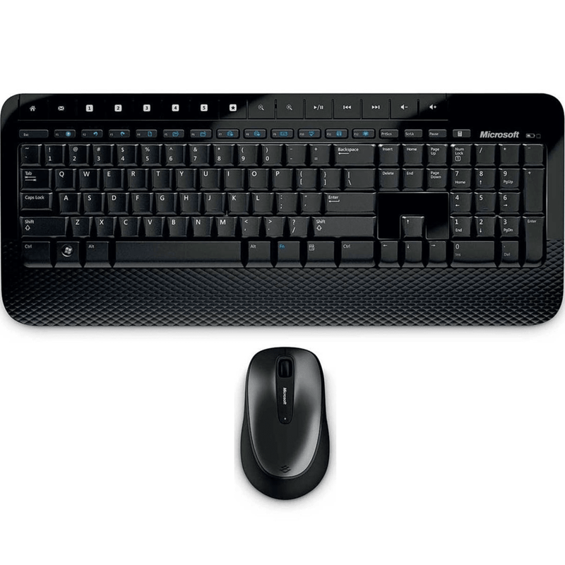 Microsoft 2000 Keyboard Mouse Bundle Set Wireless Desktop M7J-00019 - SuperOffice