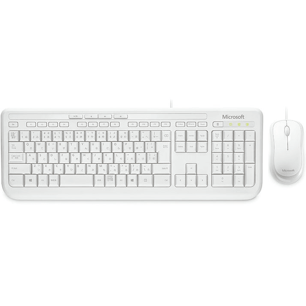 Microsoft 600 Wired Mouse Keyboard Combo Set White APB-00022 - SuperOffice