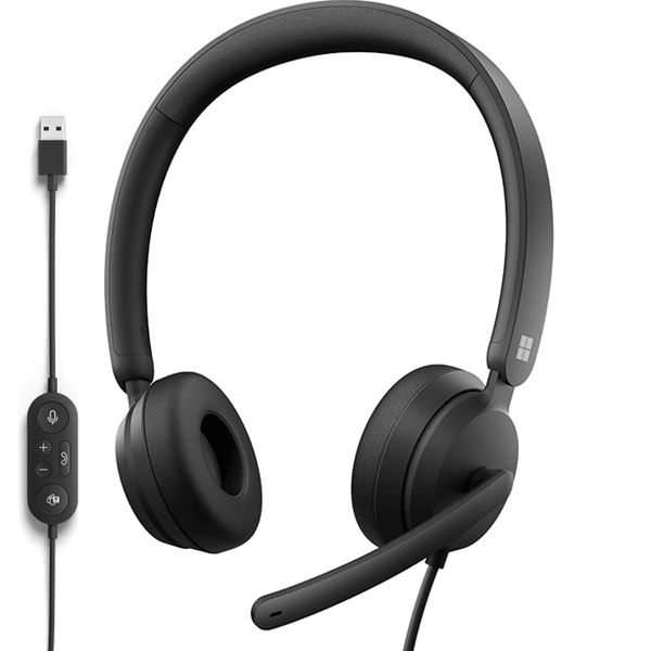 Microsoft Modern Wired USB Headset Headphones with In-Line Controls 6ID-00016 - SuperOffice