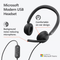 Microsoft Modern Wired USB Headset Headphones with In-Line Controls 6ID-00016 - SuperOffice
