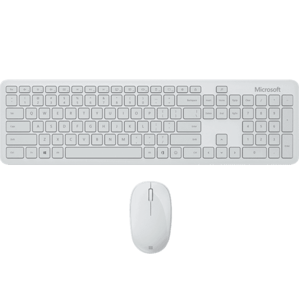 Microsoft Wireless Keyboard & Mouse Monza Grey White QHG-00047 - SuperOffice