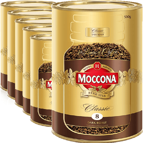 Moccona Dark Roast Classic Instant Coffee 500g Pack 6 1671862 (6 Pack) - SuperOffice