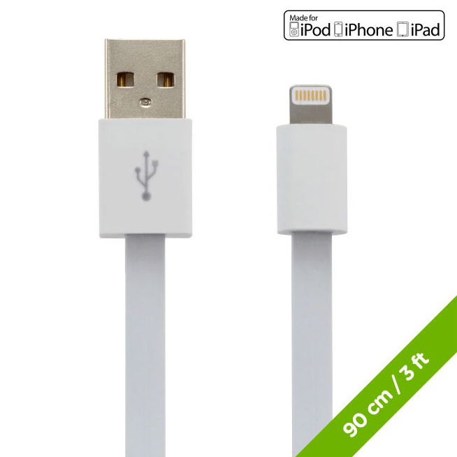 Moki Lightning Cable SynCharge Extra Long 90cm iPhone iPad USB MMUSBLCAB - SuperOffice