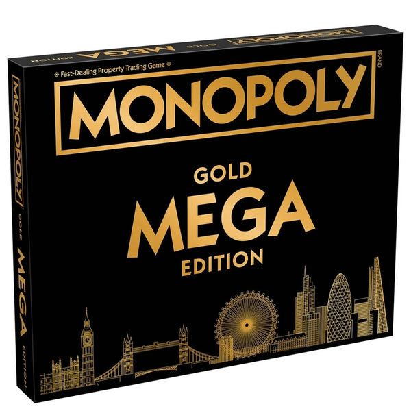 Monopoly GOLD Mega Edition Board Game WM02108-EN1-6 - SuperOffice