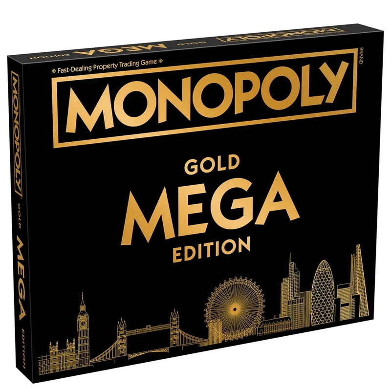 Monopoly GOLD Mega Edition Board Game WM02108-EN1-6 - SuperOffice