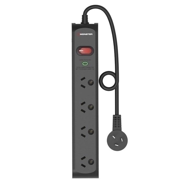 Monster 4 Socket Surge Protector Board MT-FPSP4700B - SuperOffice