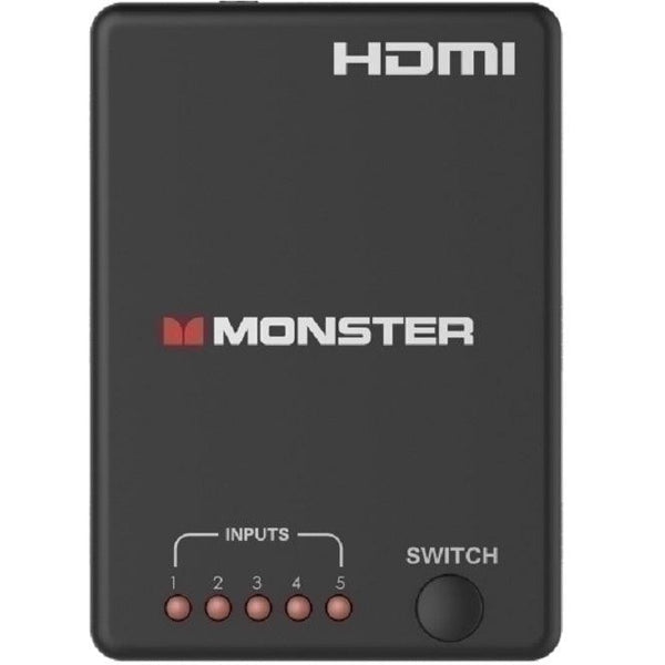 Monster 5-Way 4K HDMI Switch with Remote MT5HDMISWTCH - SuperOffice