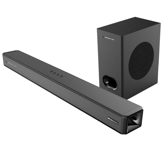 Monster Soundbar 2.1.2 Channel Dolby Atmos 100-Watt with Wireless Subwoofer MT-SB212DA - SuperOffice
