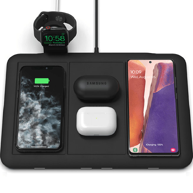 Mophie 4-in-1 Wireless Charging Mat 10W Qi Certified Charge Pad Phone Watch Airpods 401306602 - SuperOffice