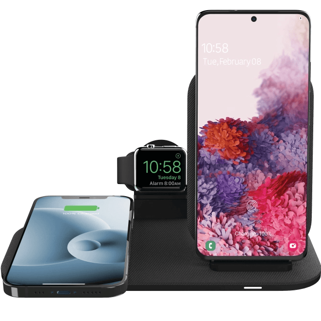 Mophie Snap+ 3-in-1 MagSafe Wireless Charging Stand Pad for Qi Device 401305844 - SuperOffice