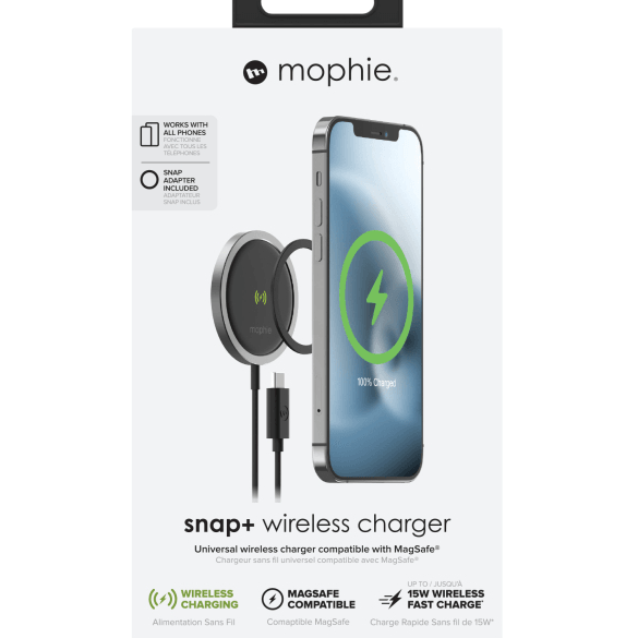 Mophie Snap+ MagSafe Compatible Wireless Fast Charging Pad Charger USB-C 15W 401307634 - SuperOffice