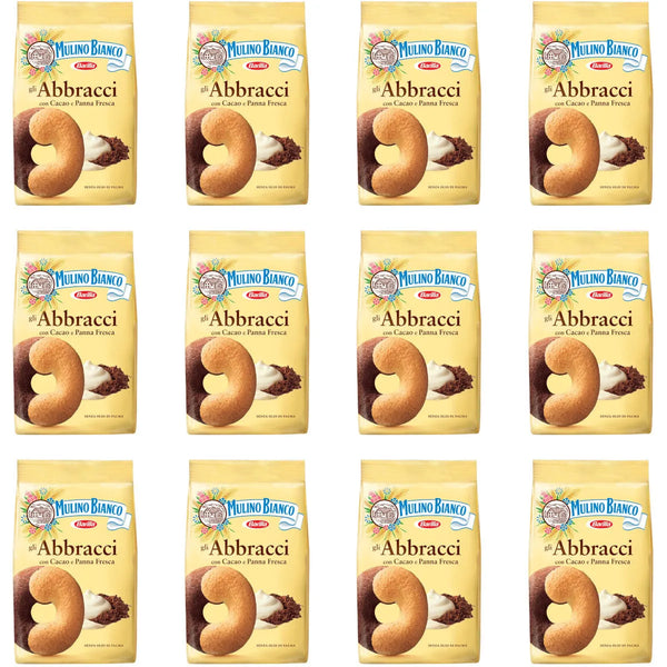 Mulino Bianco Abbracci Biscuits 350g 12 Pack Bulk 15658 - SuperOffice
