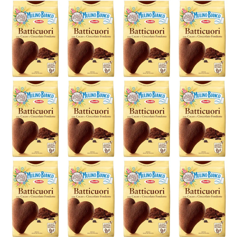 Mulino Bianco Batticuori Shortbread Biscuits 350g 12 Pack Bulk 20206 - SuperOffice