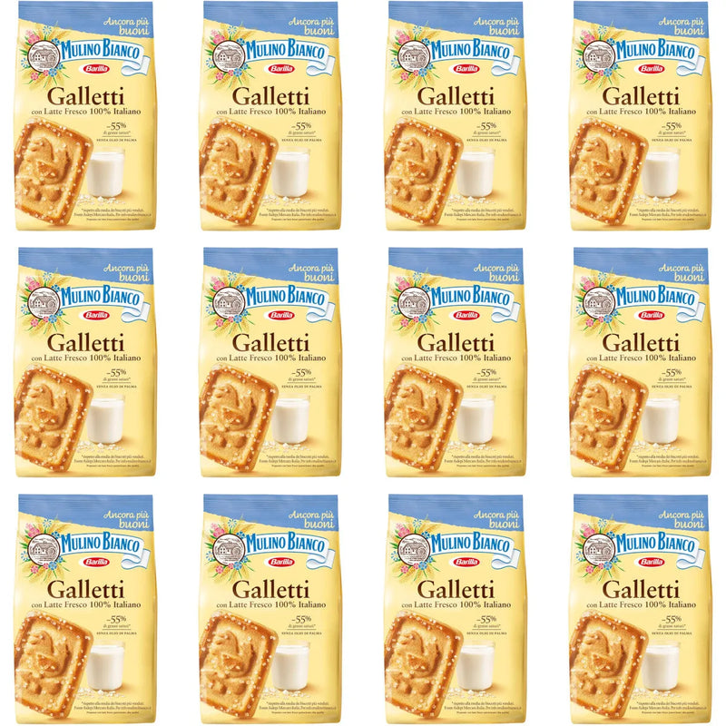 Mulino Bianco Galletti Shortbread Biscuits 350g 12 Pack Bulk 15121 - SuperOffice