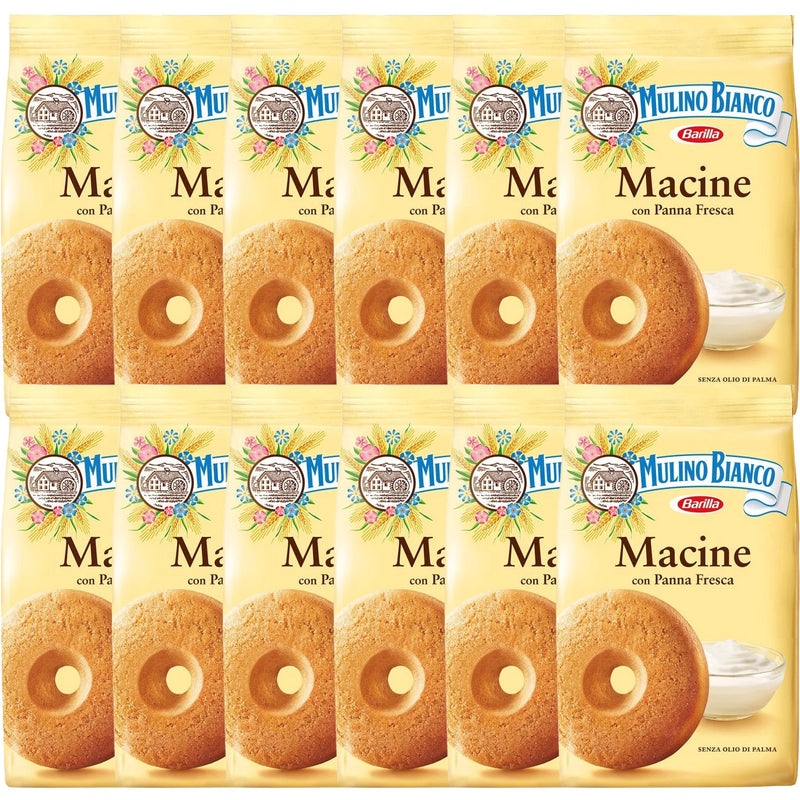 Mulino Bianco Macine Shortbread Biscuits 350g 12 Pack Bulk 15134 - SuperOffice