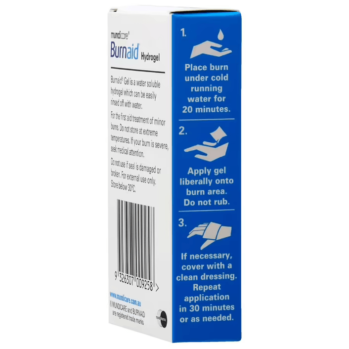 Mundicare Burnaid Gel Sachets 3.5G Box 10 Hydrogel 856736 - SuperOffice