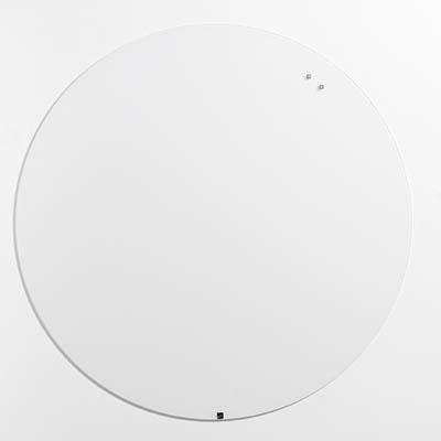 Naga Business Magnetic Glassboard Round 1000Mm Pure White 11126 - SuperOffice