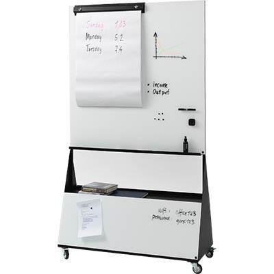 Naga Business Mobile Glassboard Flipchart Pad Holder 11160 - SuperOffice