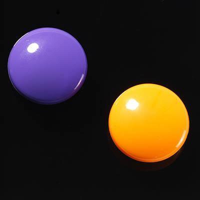 Naga Glassboard Super Strong Magnetic Buttons 30Mm Purple/Orange Pack 2 20309 - SuperOffice
