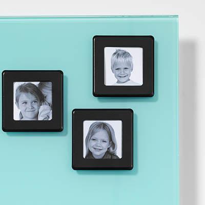 Naga Glassboard Super Strong Magnetic Photo Frame 55 X 55Mm Black 23909 - SuperOffice
