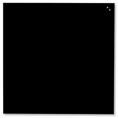 Naga Magnetic Glassboard 1000 X 1000Mm Black 10101 - SuperOffice